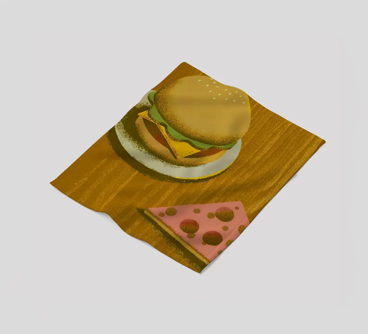 Hamburger e pizza coperta in pile da SOUL SHOP