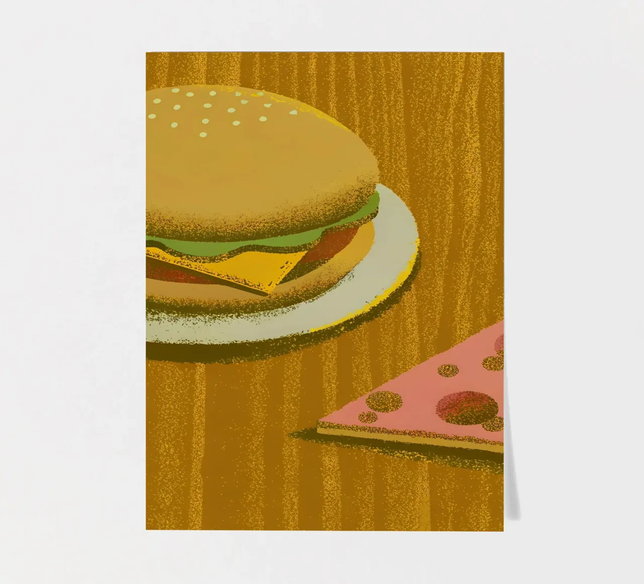Hamburger e pizza foglio adesivo da SOUL SHOP