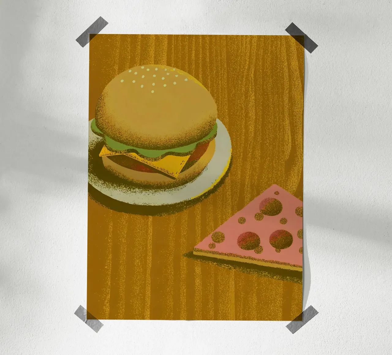 Hamburger e pizza poster da SOUL SHOP
