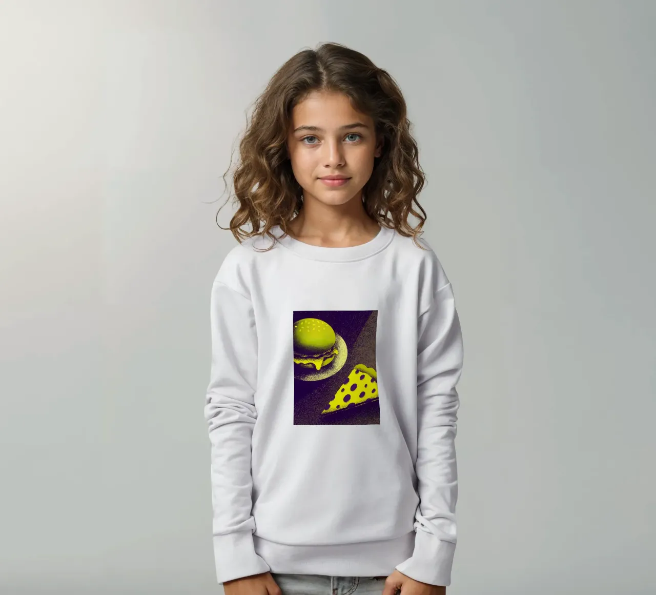 Hamburger e pizza felpa bambino da SOUL SHOP