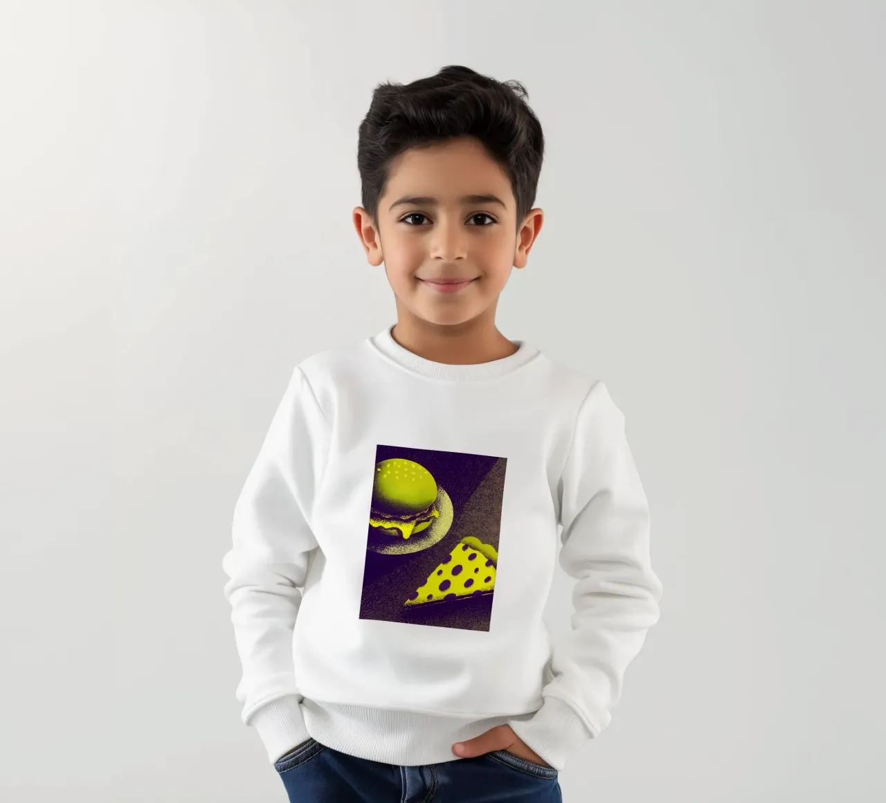 Hamburger e pizza felpa bambino da SOUL SHOP