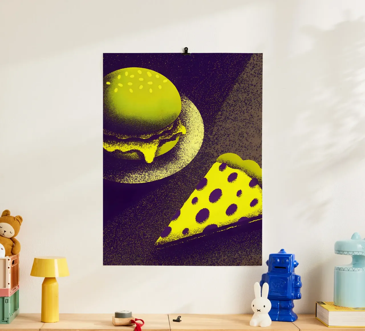 Hamburger e pizza poster da SOUL SHOP