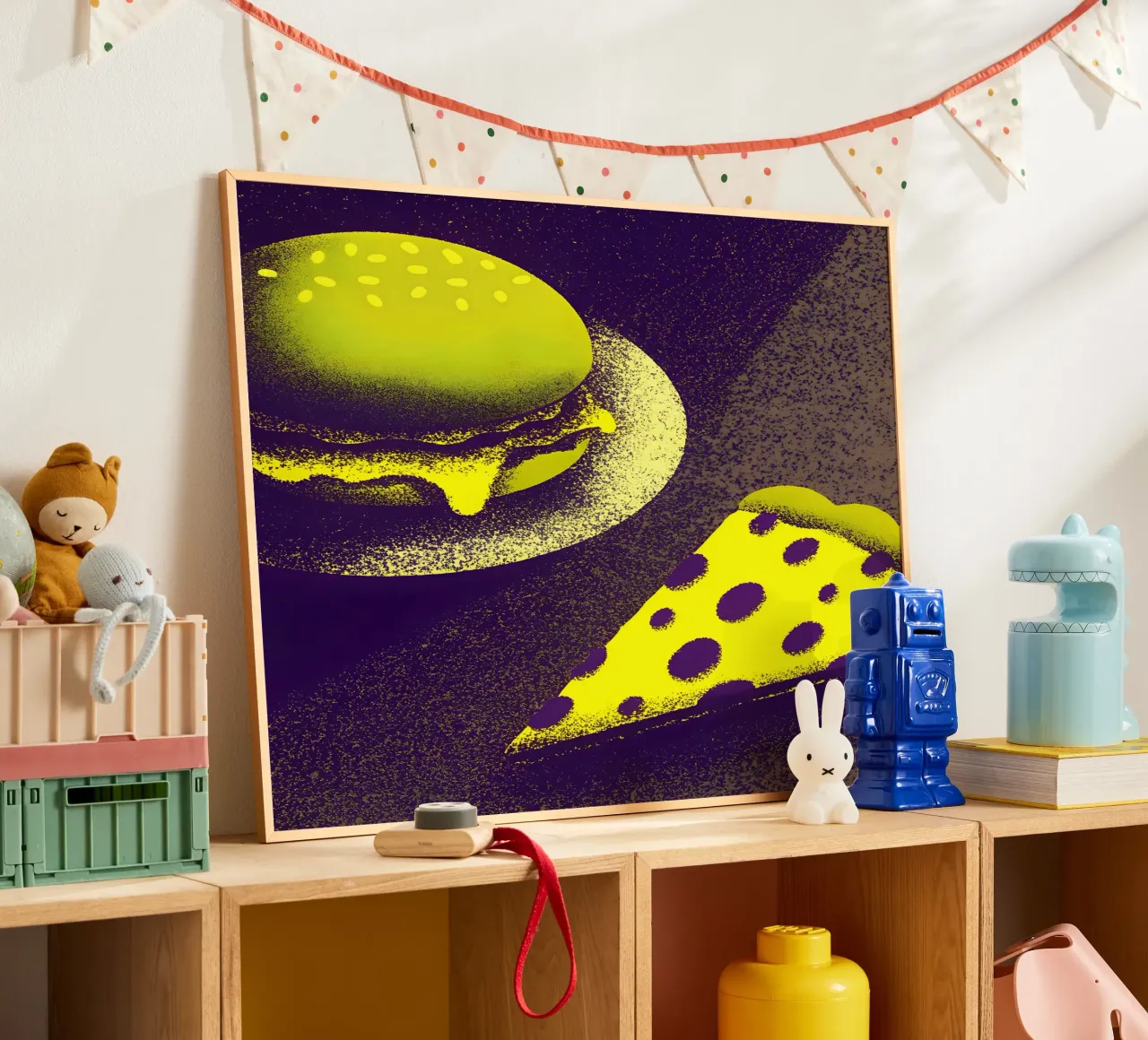 Hamburger e pizza poster da SOUL SHOP