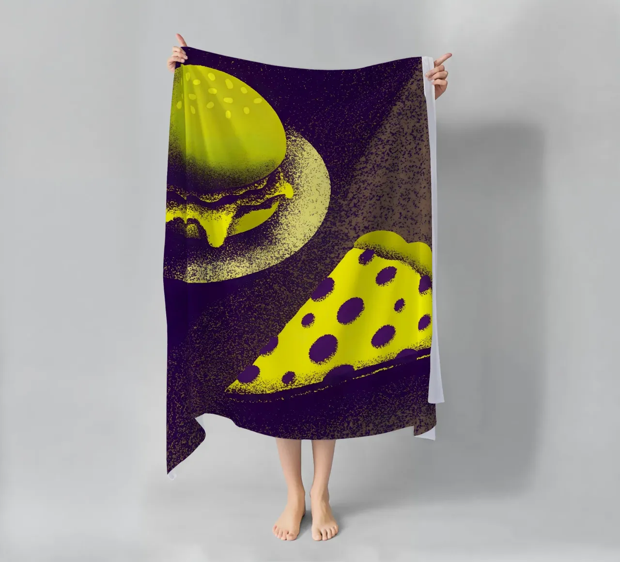 Hamburger e pizza telo mare da SOUL SHOP