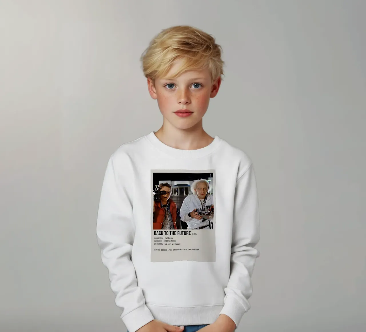 BACK TO THE FUTURE 1985 felpa bambino da MVFminimalist