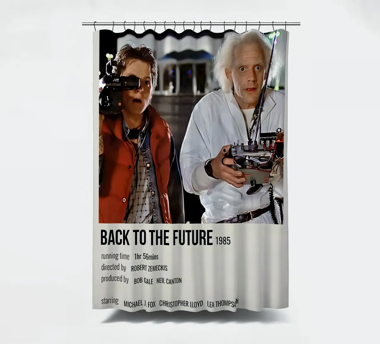 BACK TO THE FUTURE 1985 tenda da doccia da MVFminimalist