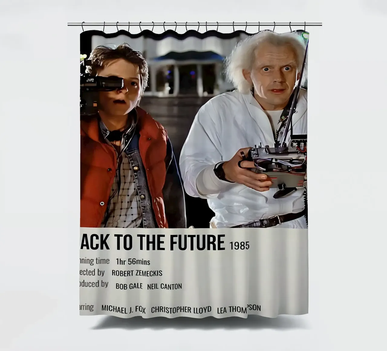BACK TO THE FUTURE 1985 tenda da doccia da MVFminimalist
