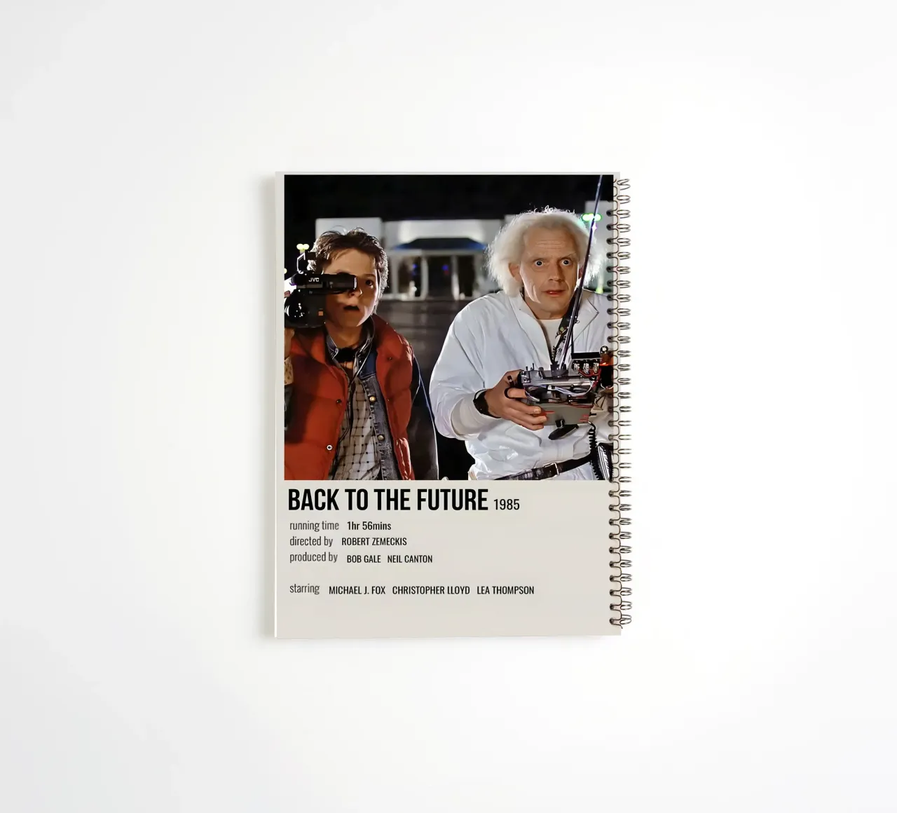 BACK TO THE FUTURE 1985 spiral notebook by MVFminimalist