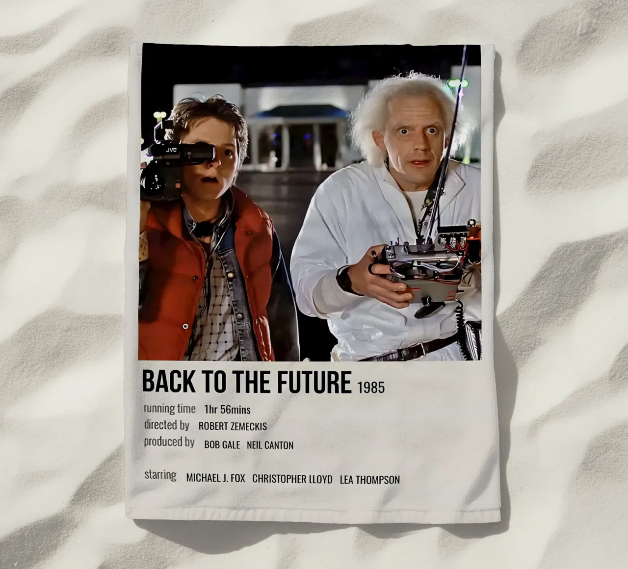 BACK TO THE FUTURE 1985 telo mare da MVFminimalist