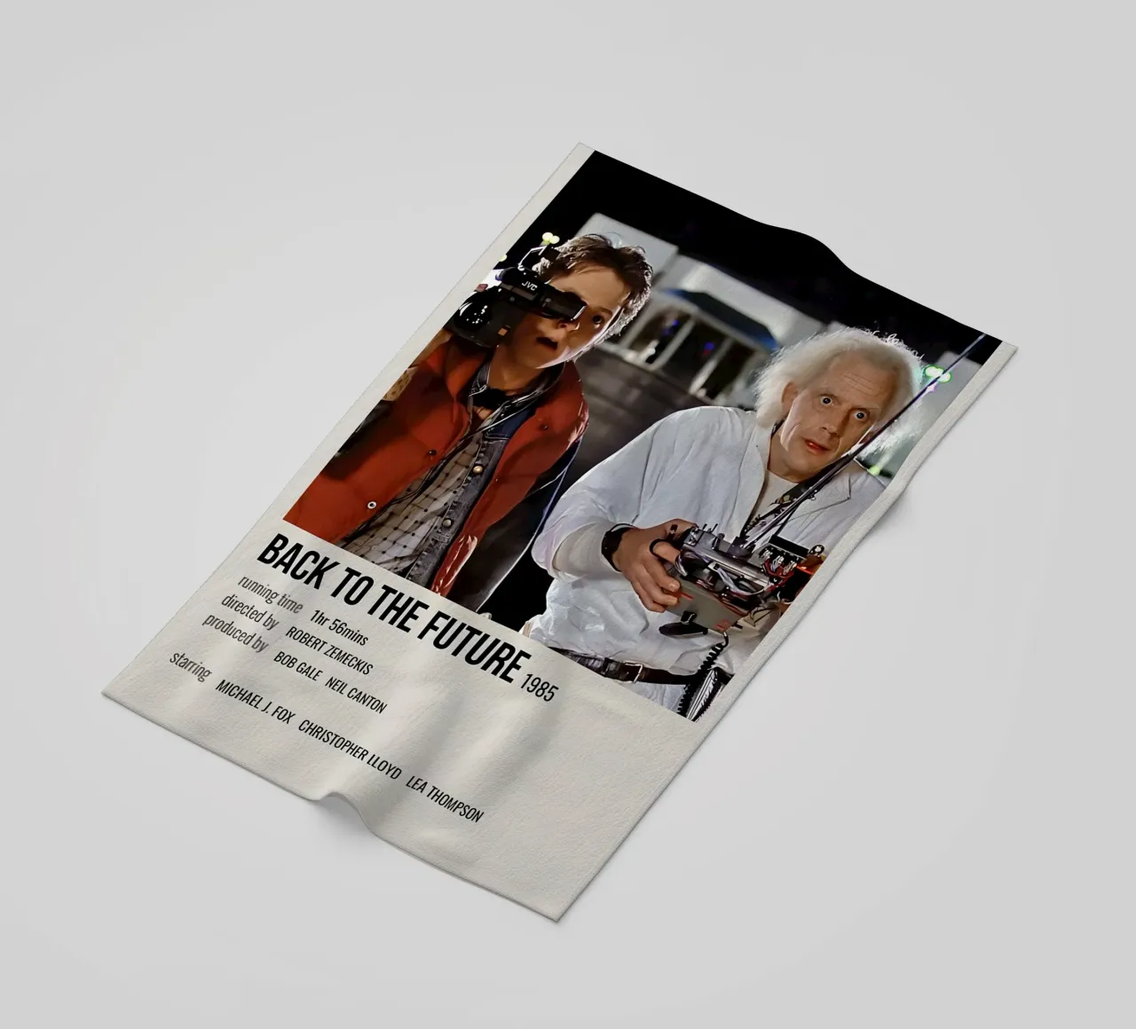 BACK TO THE FUTURE 1985 telo mare da MVFminimalist