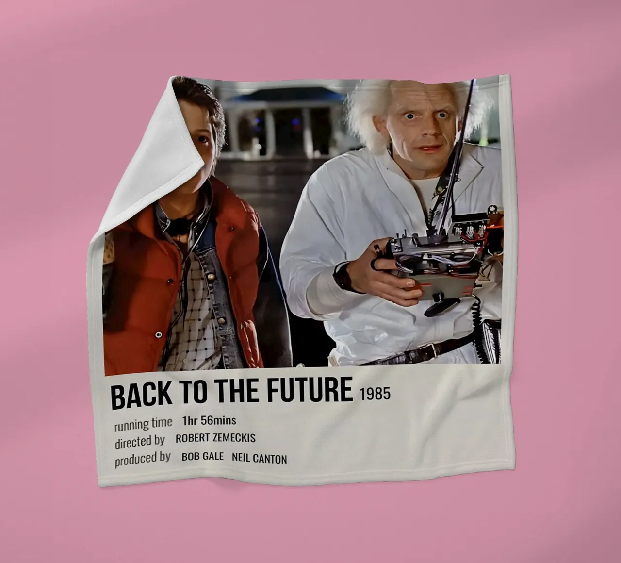 BACK TO THE FUTURE 1985 coperta in pile da MVFminimalist