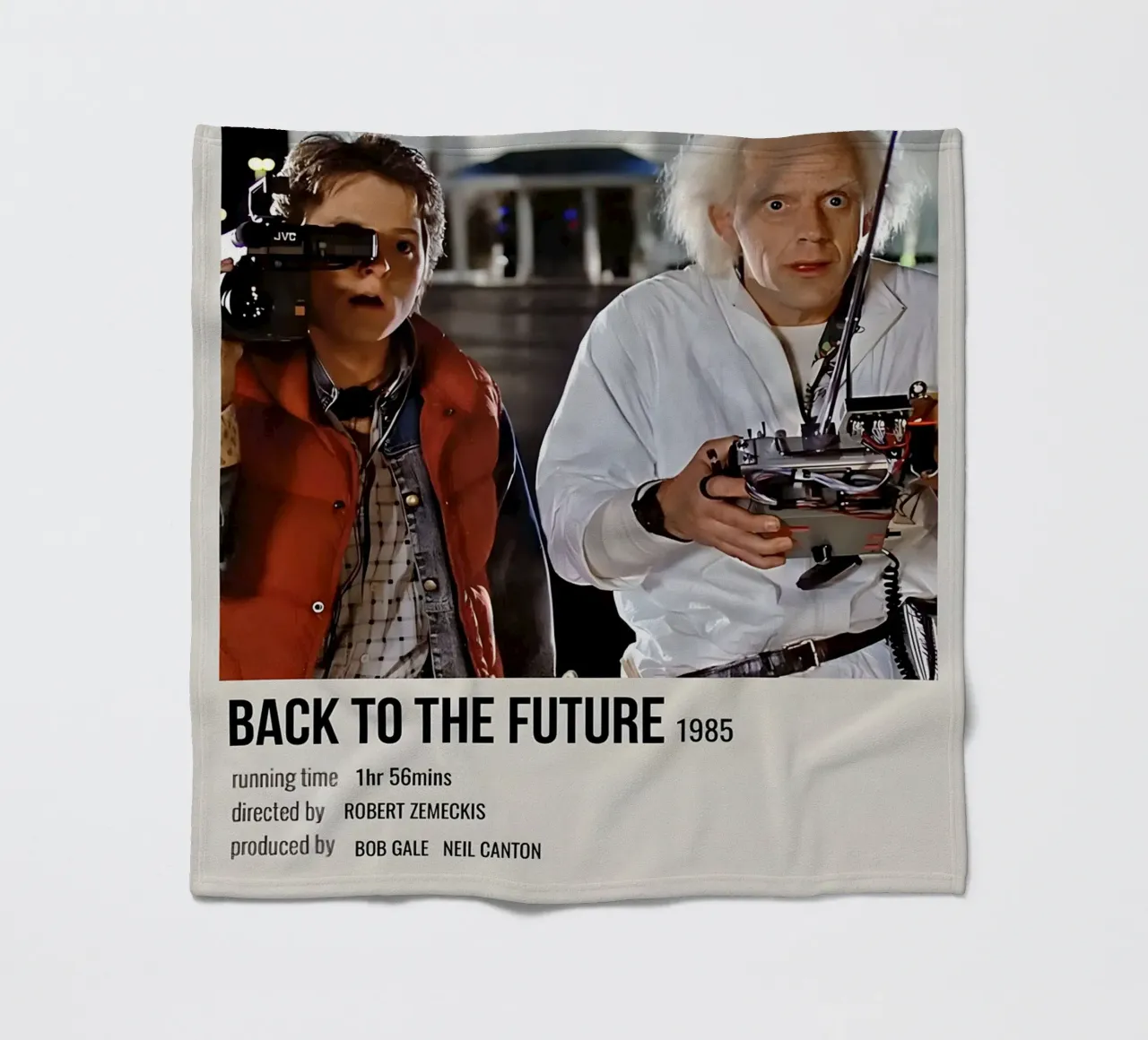 BACK TO THE FUTURE 1985 coperta in pile da MVFminimalist