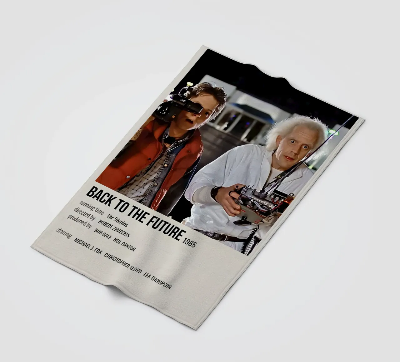 BACK TO THE FUTURE 1985 coperta in pile da MVFminimalist