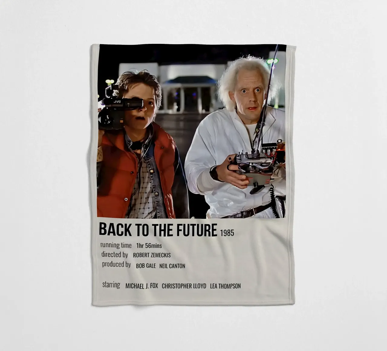 BACK TO THE FUTURE 1985 coperta in pile da MVFminimalist