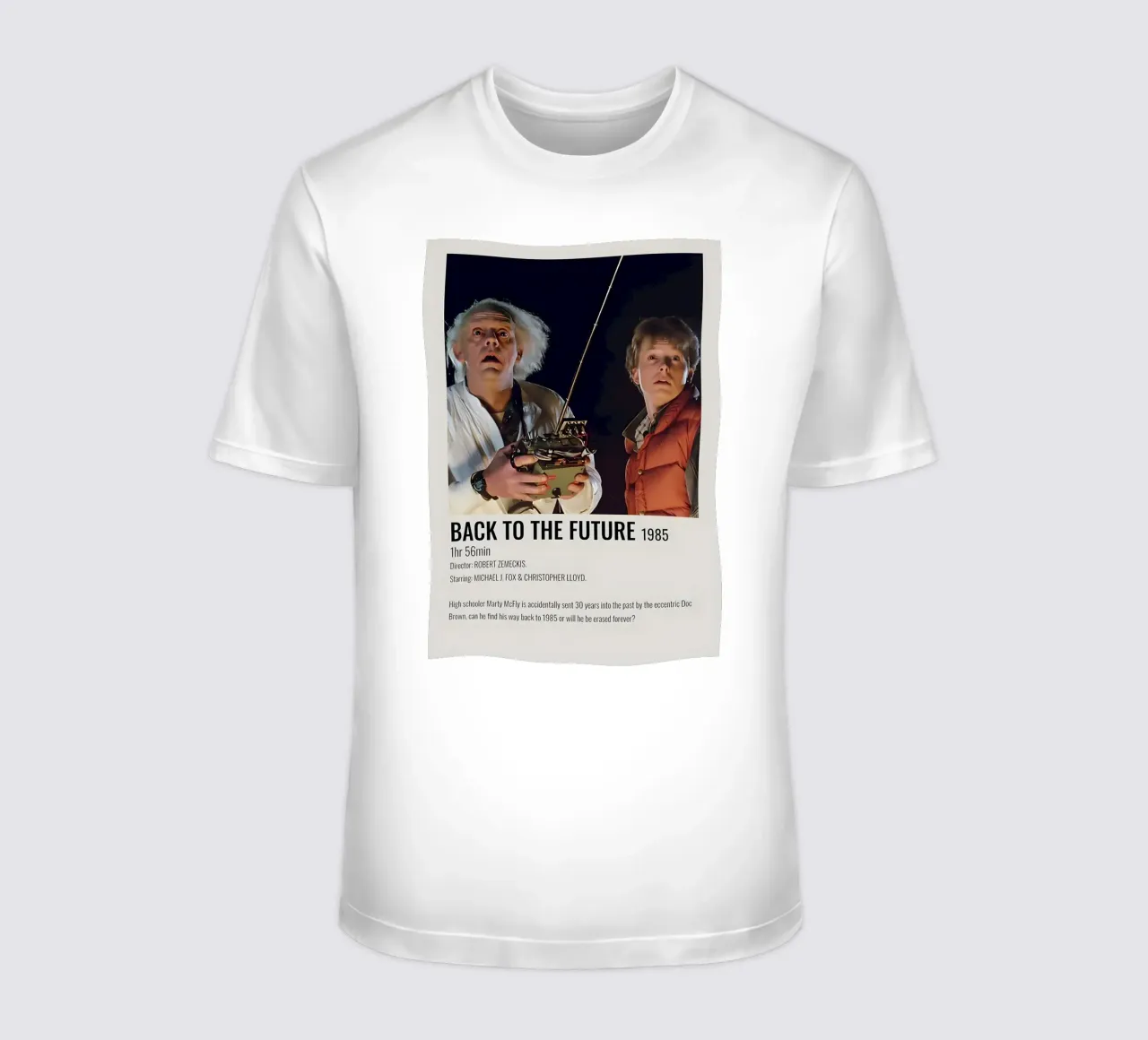 BACK TO THE FUTURE 1985 t-shirt da MVFminimalist