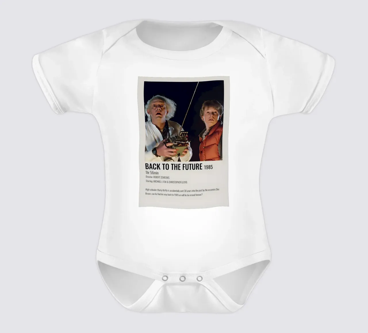 BACK TO THE FUTURE 1985 body neonato maniche corte da MVFminimalist