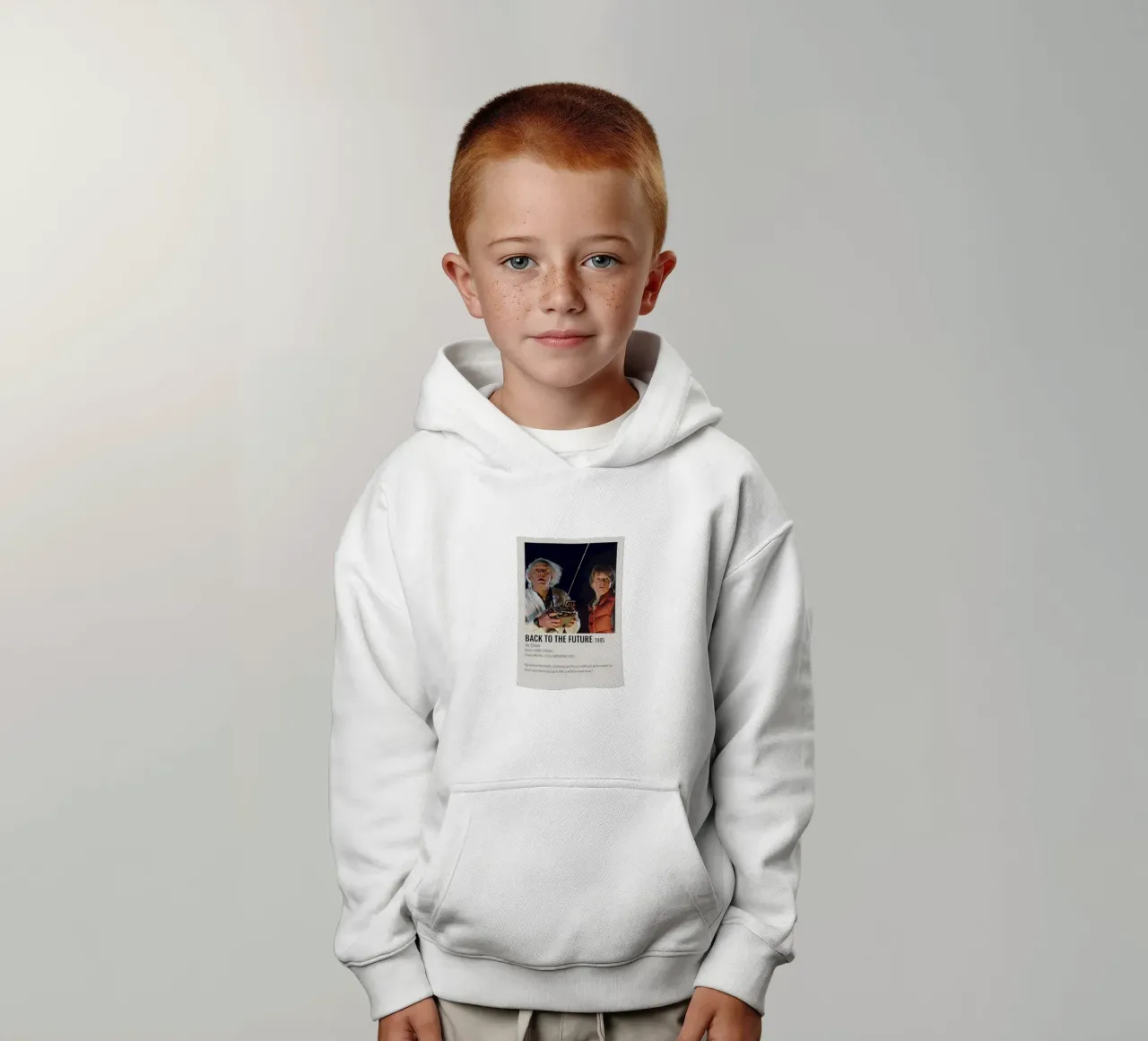 BACK TO THE FUTURE 1985 felpa bambino con cappuccio da MVFminimalist