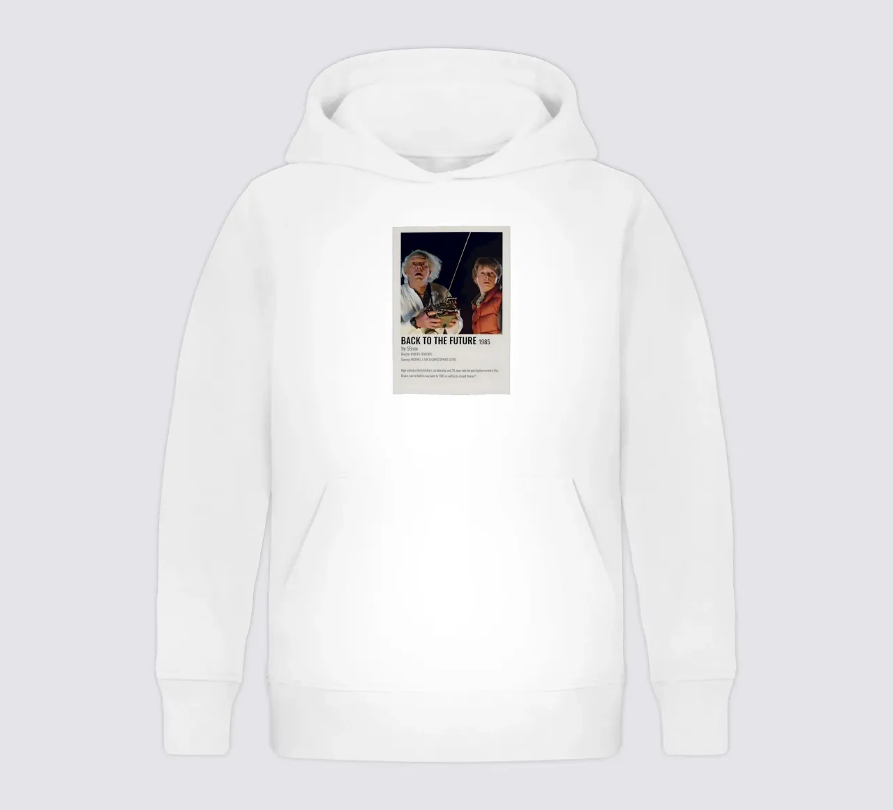 BACK TO THE FUTURE 1985 felpa bambino con cappuccio da MVFminimalist