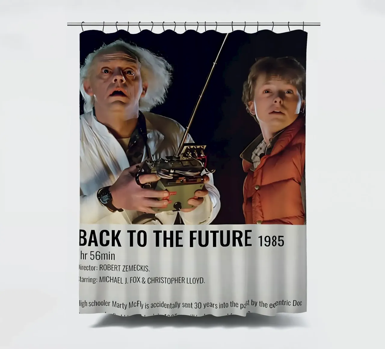 BACK TO THE FUTURE 1985 tenda da doccia da MVFminimalist