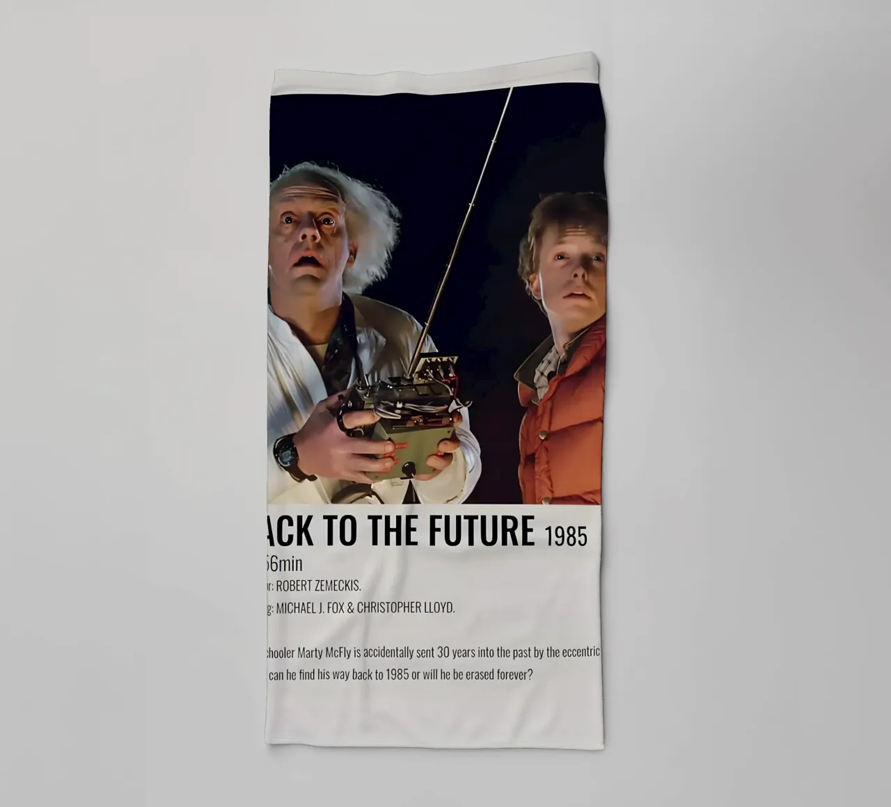 BACK TO THE FUTURE 1985 asciugamano da bagno da MVFminimalist