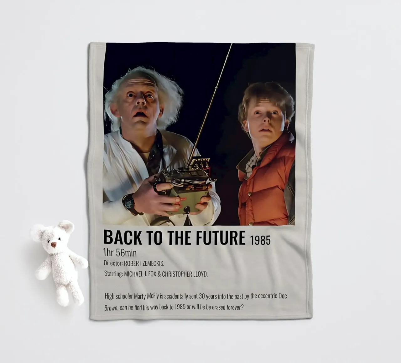 BACK TO THE FUTURE 1985 coperta in pile da MVFminimalist