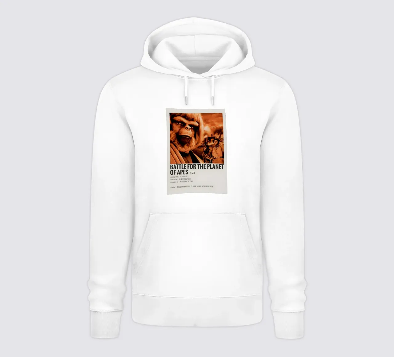 BATTLE FOR THE PLANET OF APES 1973 felpa con cappuccio da MVFminimalist