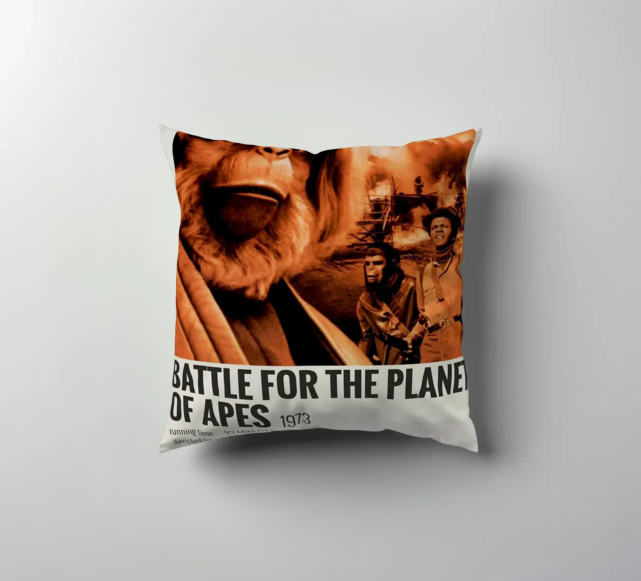 BATTLE FOR THE PLANET OF APES 1973 cuscino da MVFminimalist