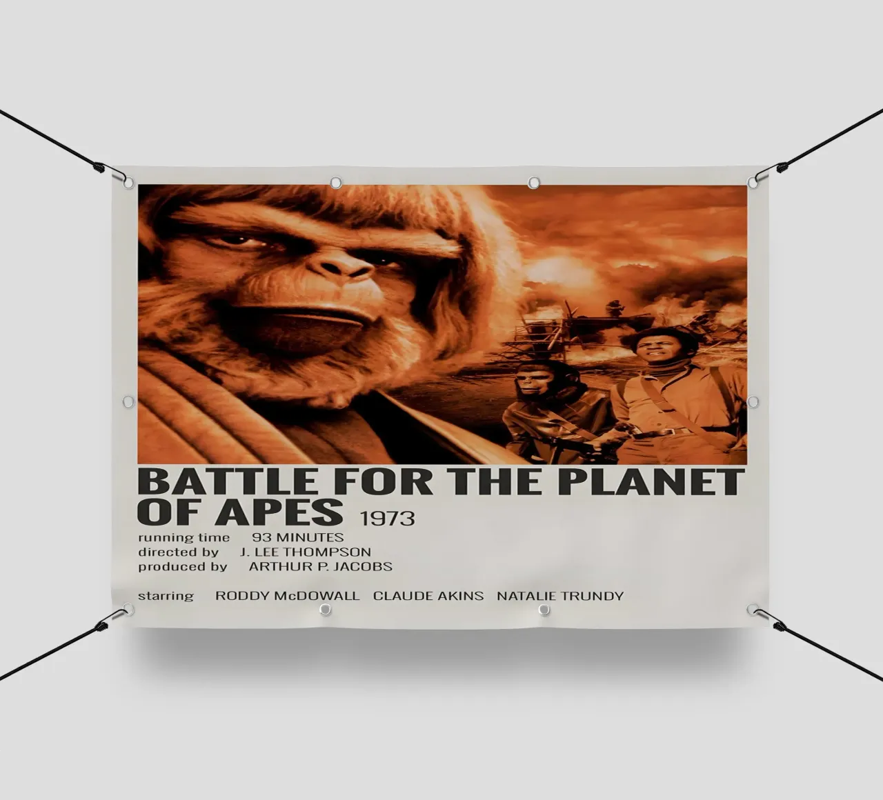 BATTLE FOR THE PLANET OF APES 1973 telo in pvc da MVFminimalist