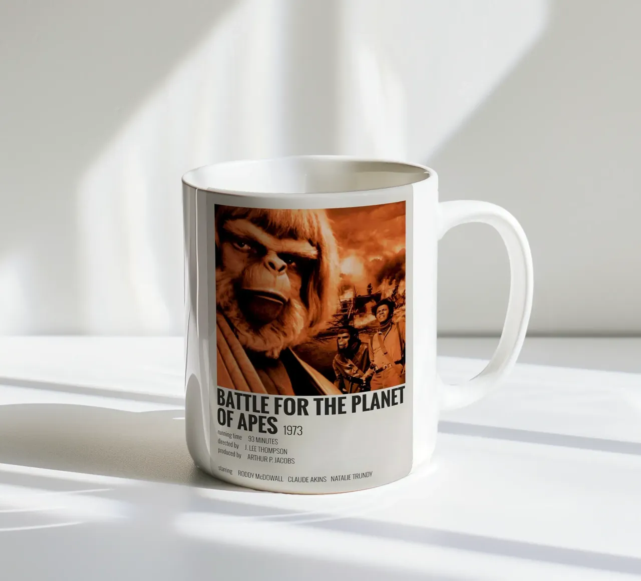 BATTLE FOR THE PLANET OF APES 1973 tazza in ceramica da MVFminimalist