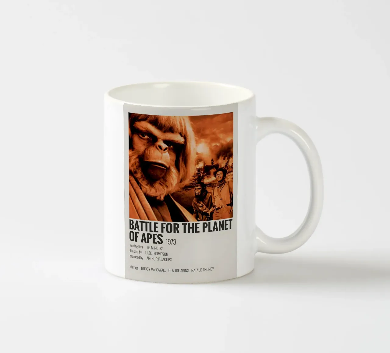 BATTLE FOR THE PLANET OF APES 1973 tazza in ceramica da MVFminimalist