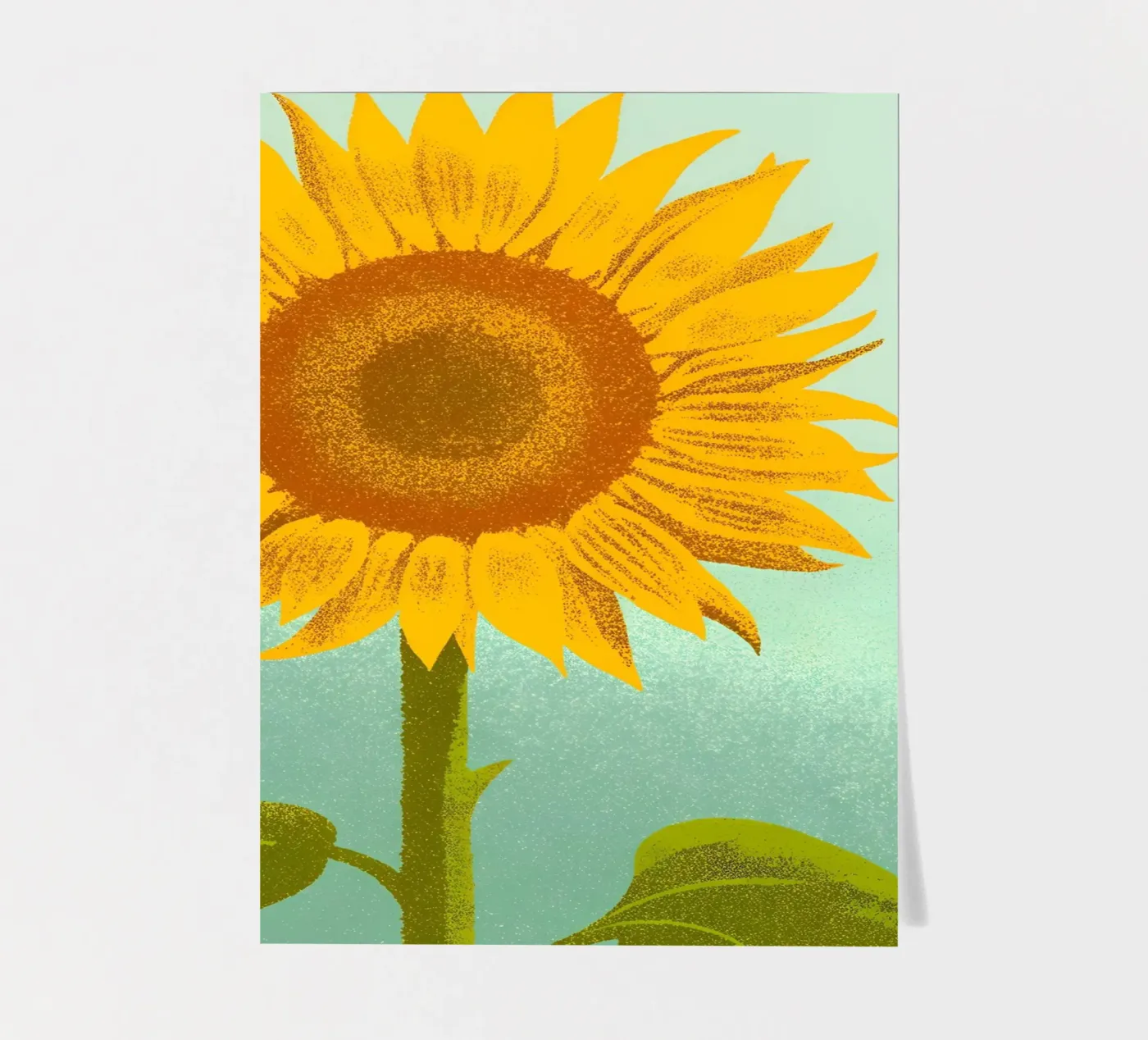 Sunflower sticker sheet by SOUL SHOP
