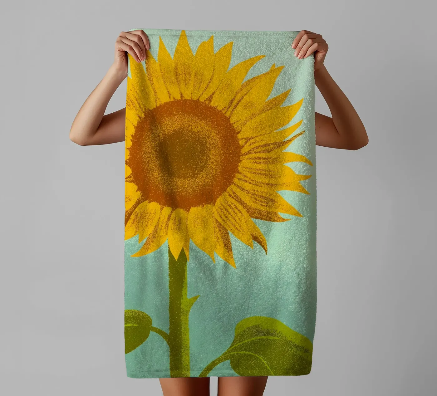 Sunflower towel by SOUL SHOP