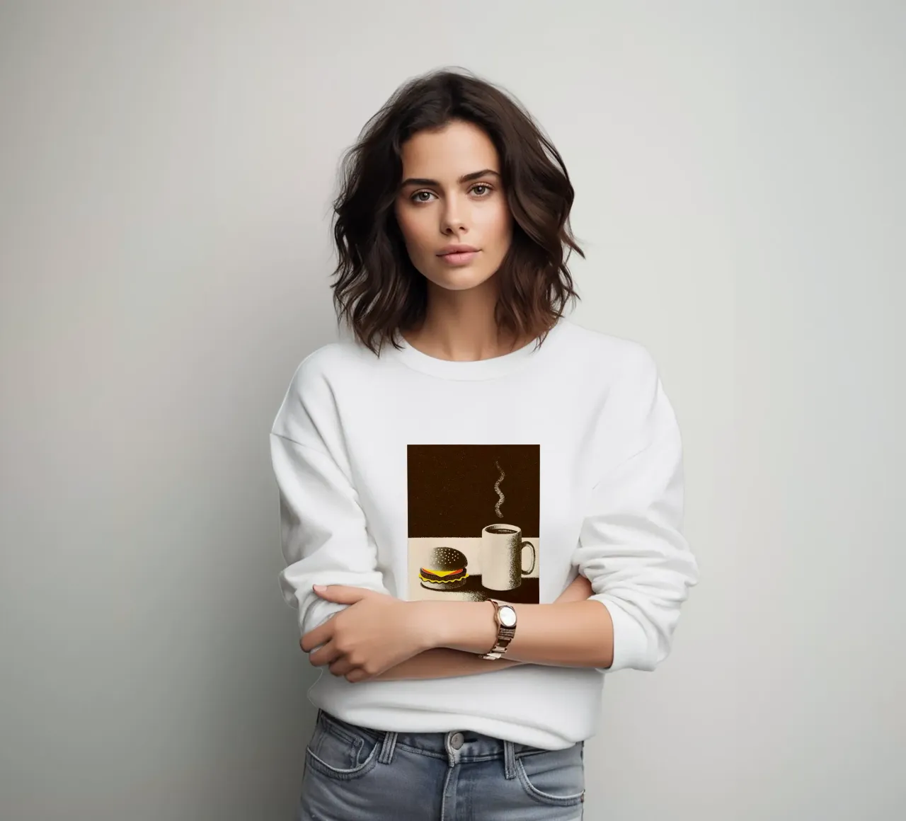 Hamburger e caffè felpa da SOUL SHOP