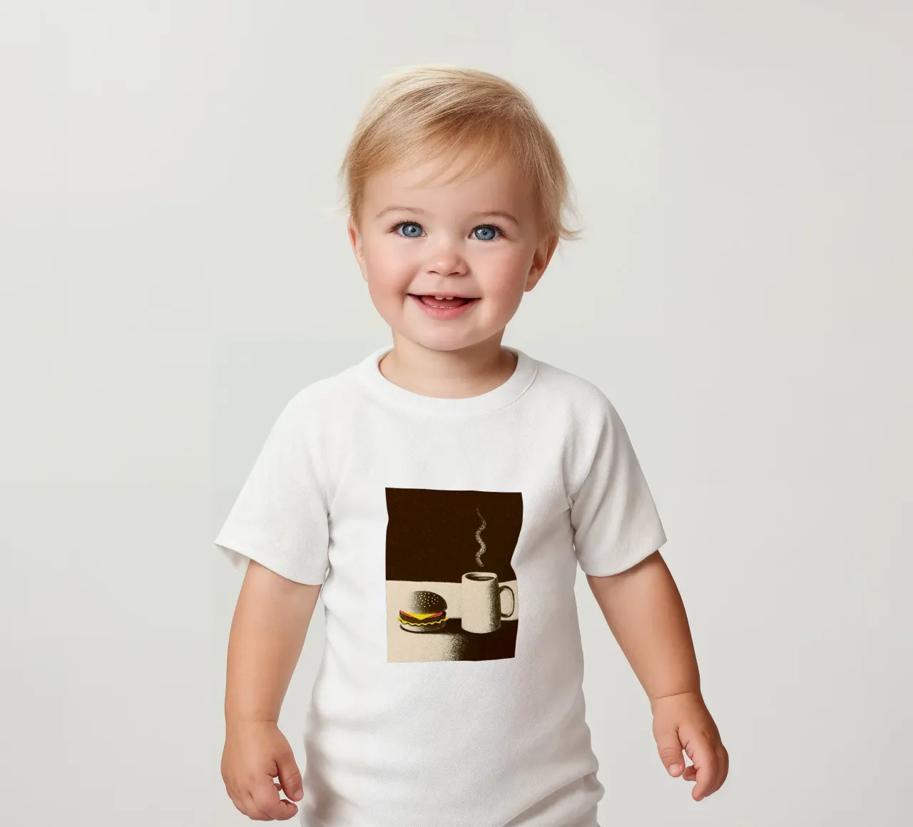 Hamburger e caffè maglietta neonato da SOUL SHOP