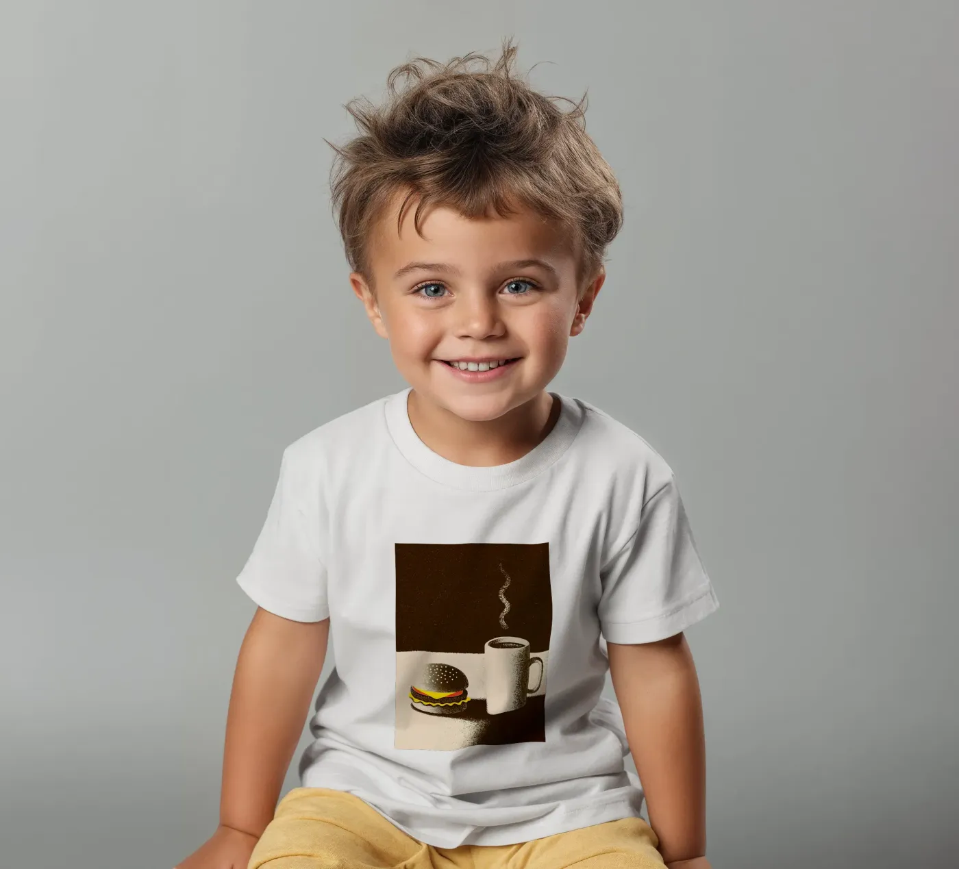 Burgers and Coffee kids t-shirt by SOUL SHOP