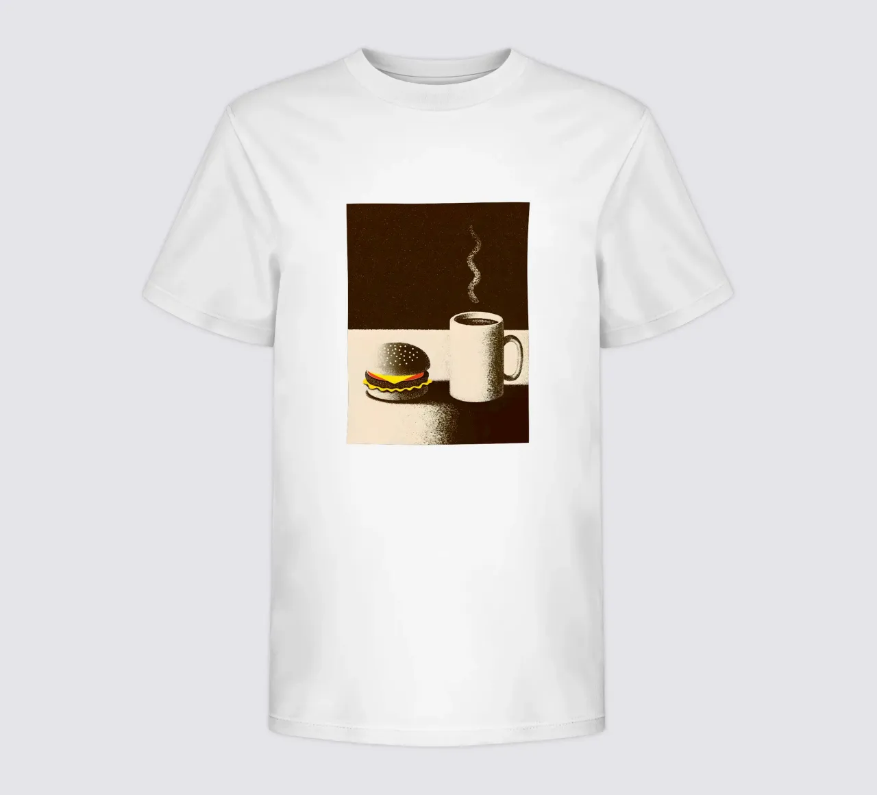 Hamburger e caffè t-shirt bambini da SOUL SHOP
