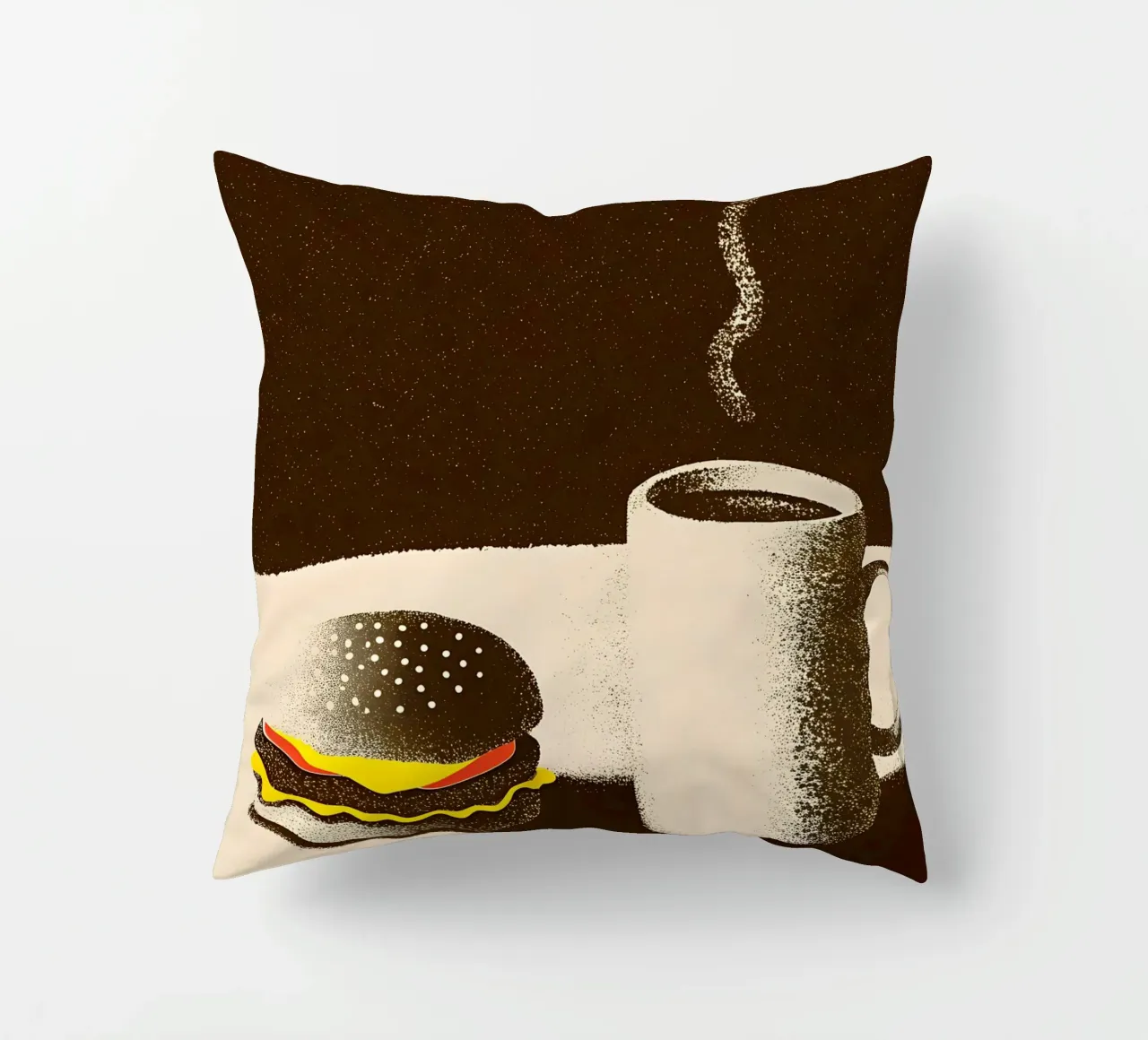 Hamburger e caffè cuscino da SOUL SHOP