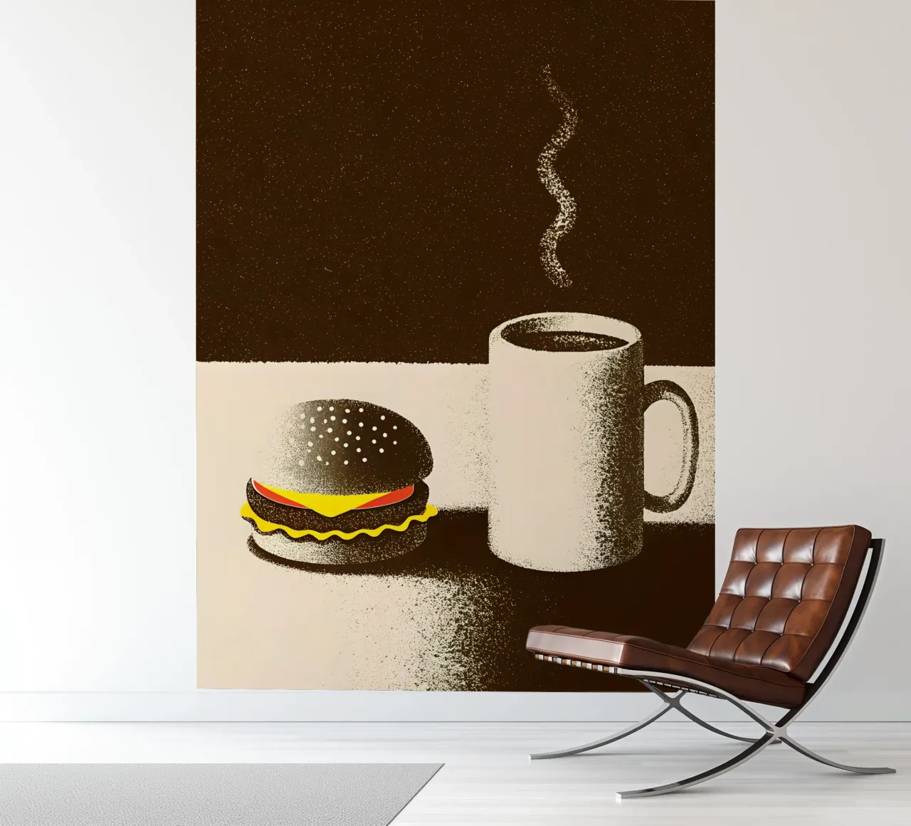 Burgers and Coffee photo wallpaper by SOUL SHOP