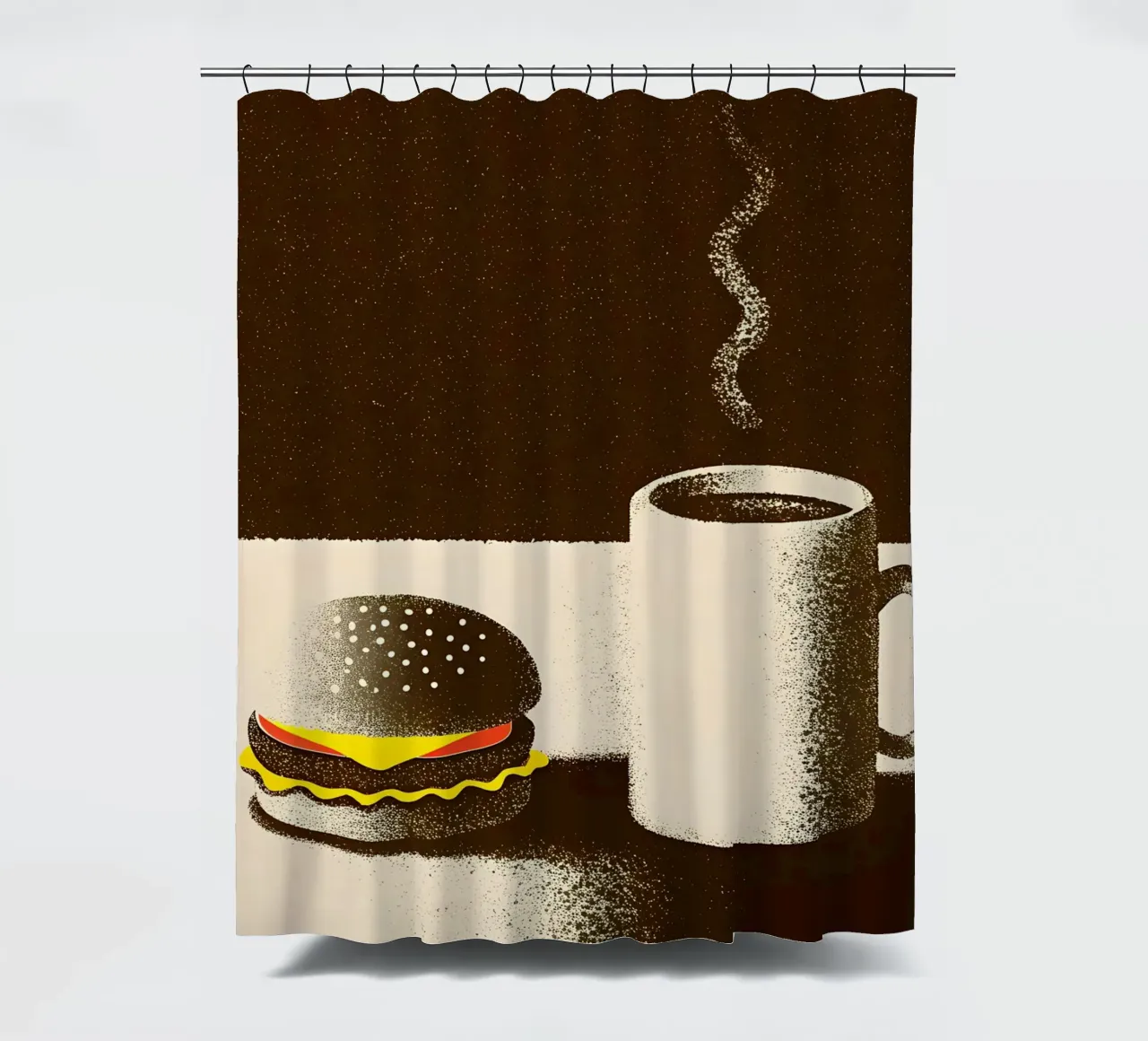 Hamburger e caffè tenda da doccia da SOUL SHOP