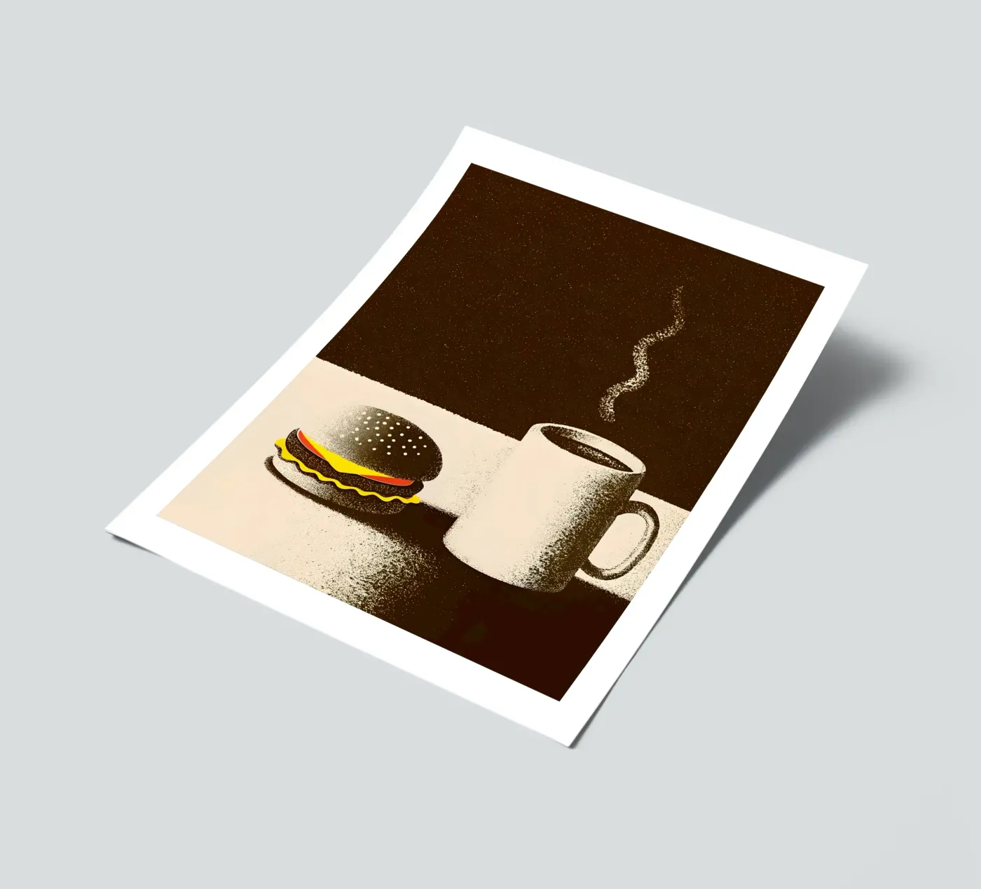 Hamburger e caffè foglio adesivo da SOUL SHOP