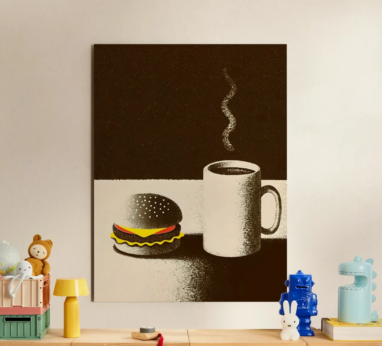 Hamburger e caffè alluminio dibond da SOUL SHOP