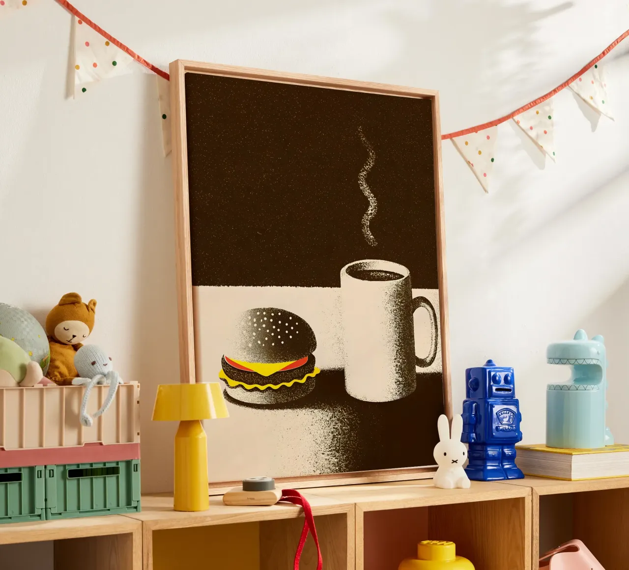 Hamburger e caffè tela da SOUL SHOP