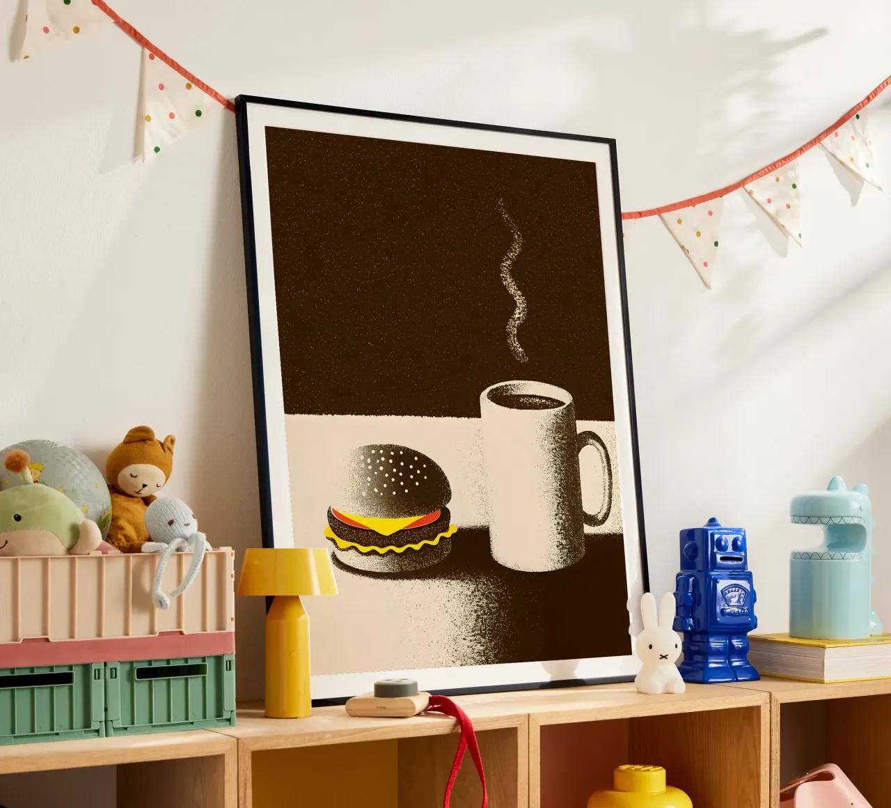 Hamburger e caffè poster da SOUL SHOP