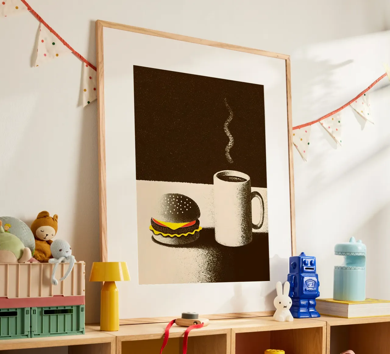 Hamburger e caffè poster da SOUL SHOP