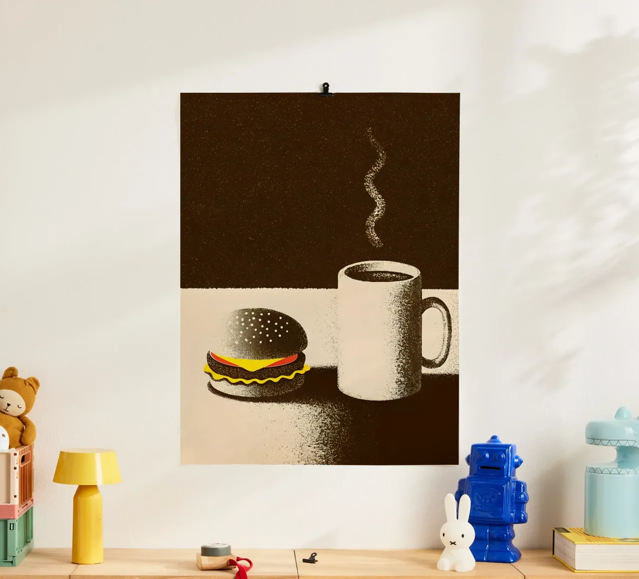Hamburger e caffè poster da SOUL SHOP