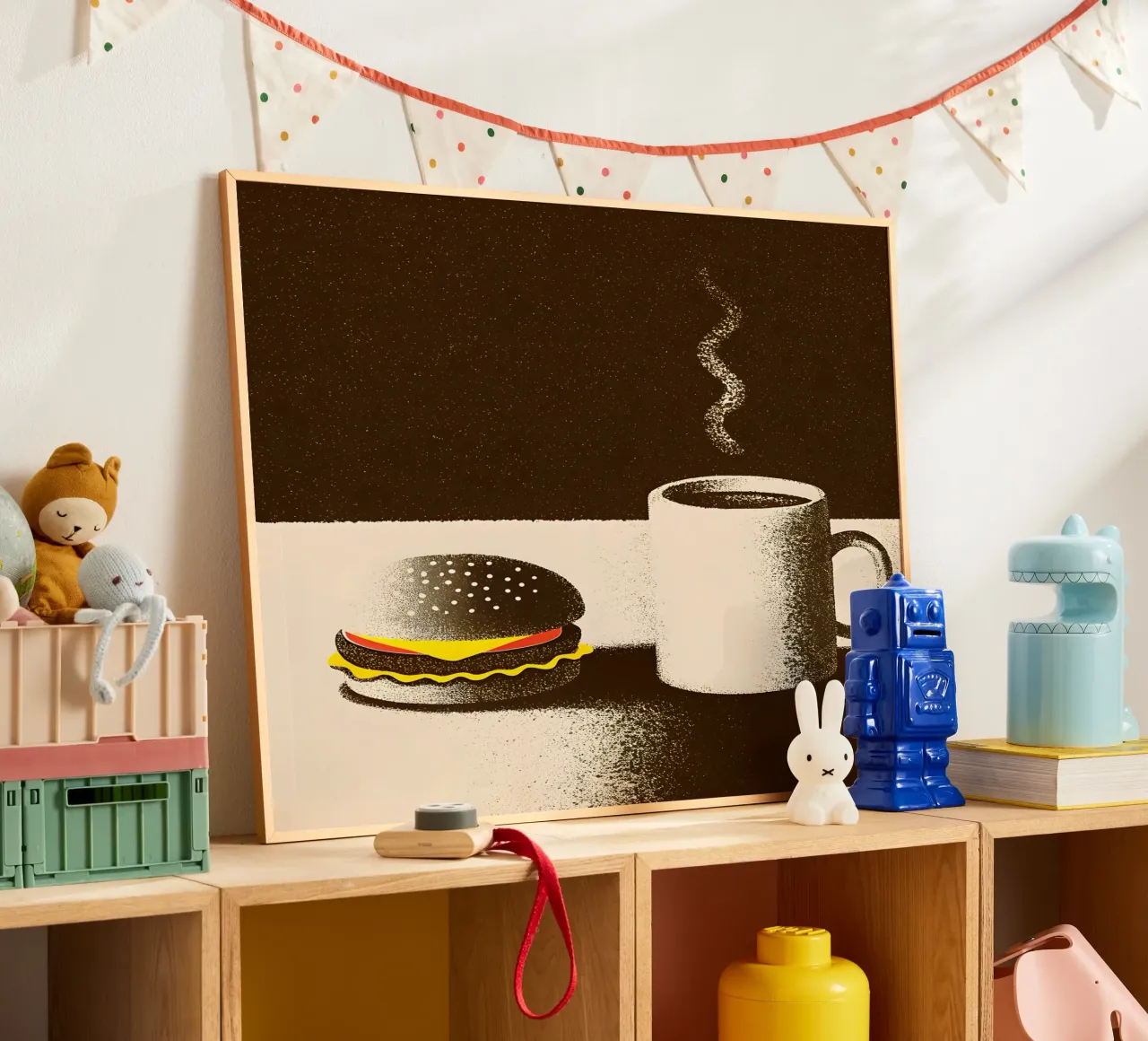 Hamburger e caffè poster da SOUL SHOP