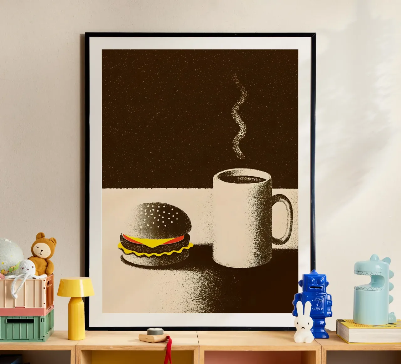 Hamburger e caffè poster da SOUL SHOP