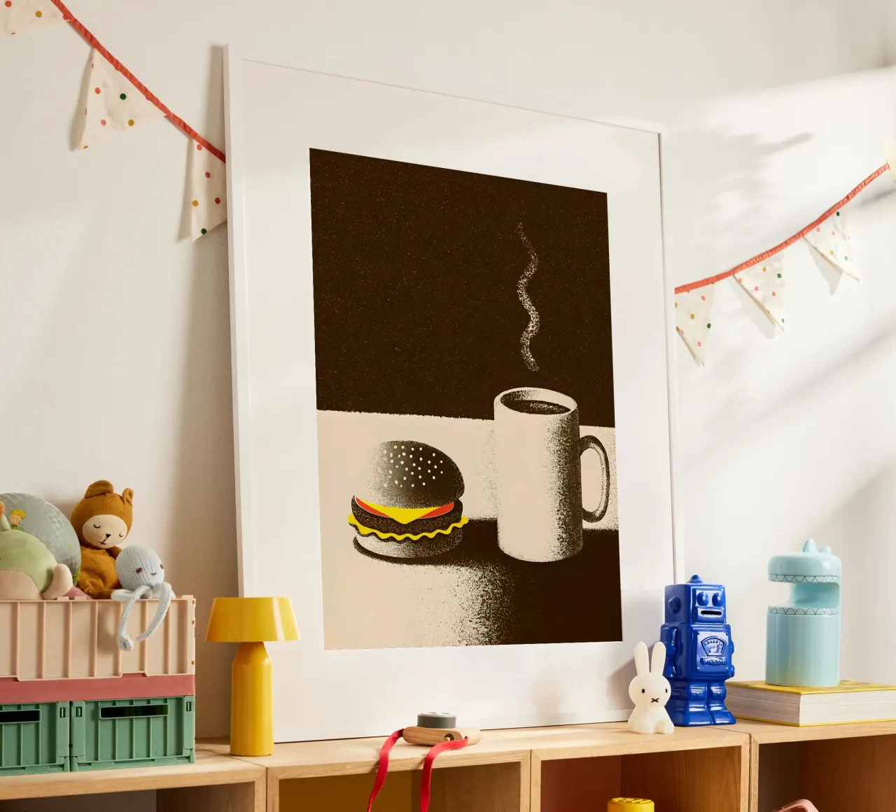 Hamburger e caffè poster da SOUL SHOP