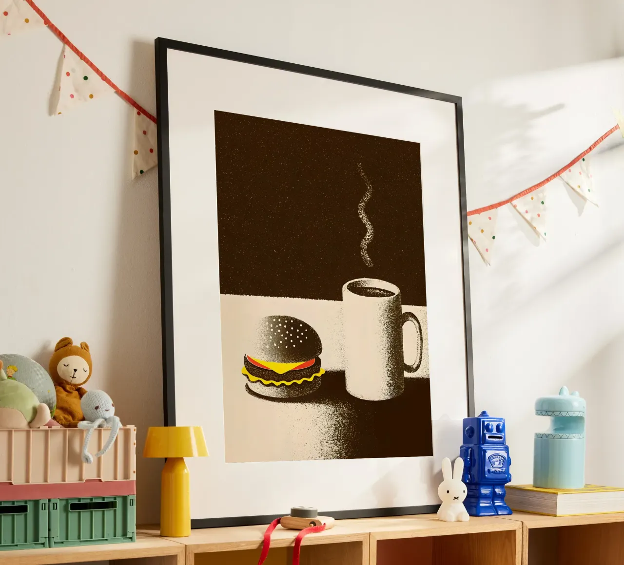 Hamburger e caffè poster da SOUL SHOP