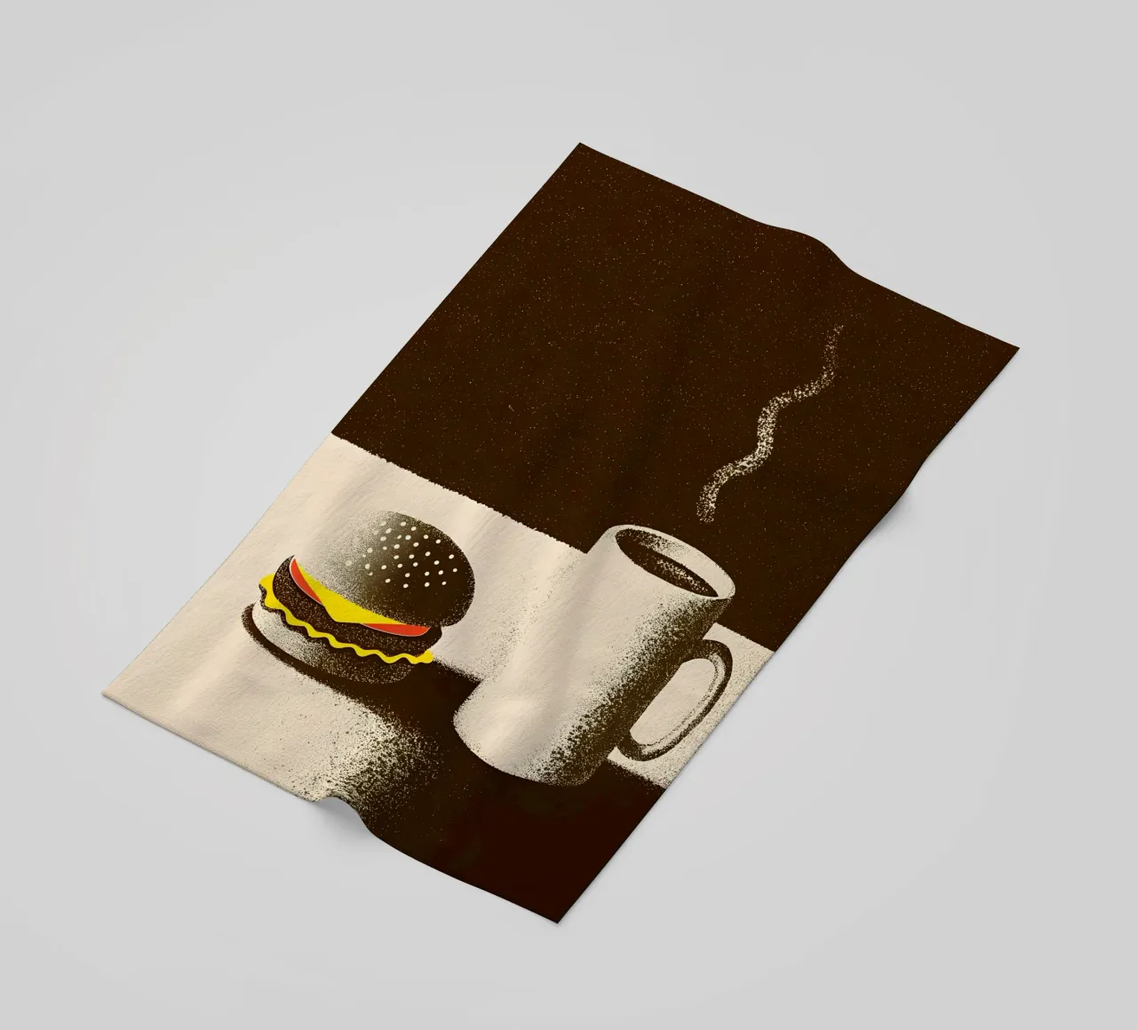 Hamburger e caffè telo mare da SOUL SHOP